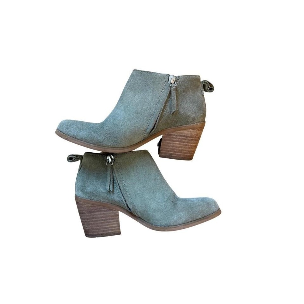 TOMS Women's Lea Suede Booties Green 6.5 - Picture 4 of 6
